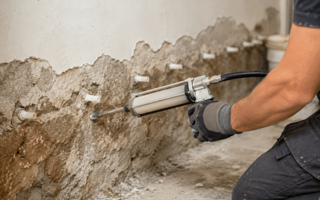 Injection de résine dans les murs humides : fonctionnement et tarifs